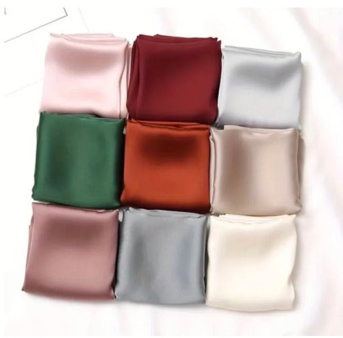 Premium Plain Silk Staller Scarf – Perfect Hijab Duppata Classic