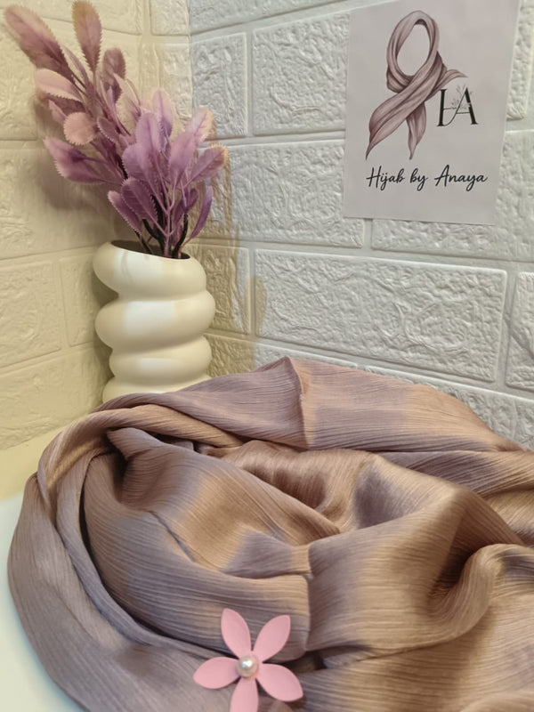 Timeless Beauty Redefined with Our Elegant Crinkle Silk Hijab