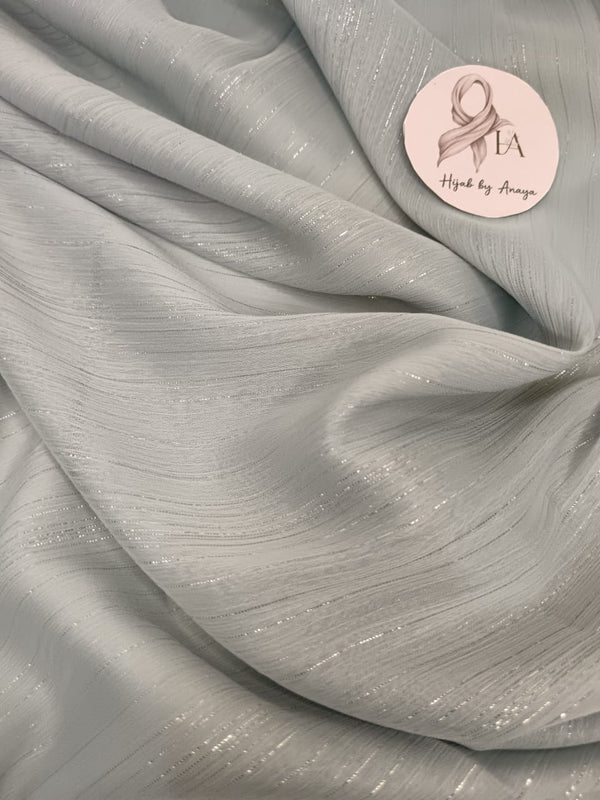 Lining Chiffon Hijab (Silver)
