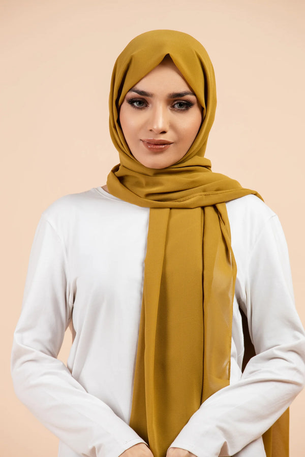 Simple Georgette Hijab ( Pickle )